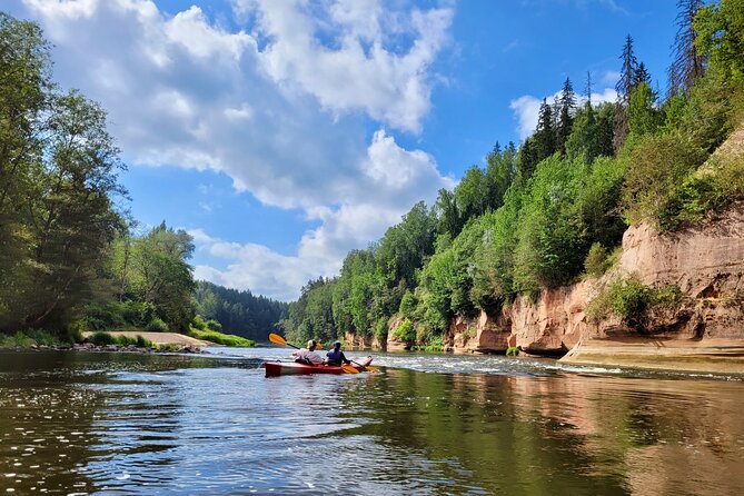 One-Day Kayaking Trip in Gauja River Valley - Cliffs, forests, and the river-level view