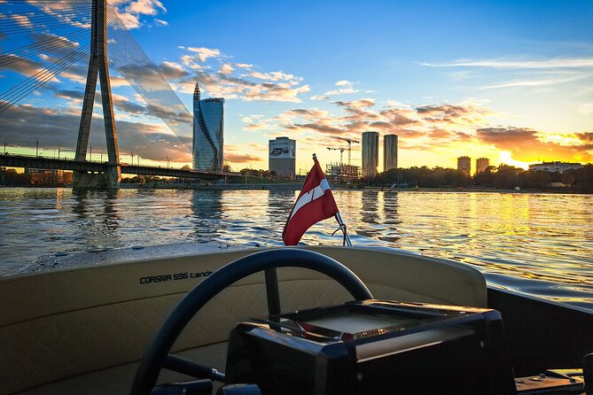 Private Boat Tour experience in Riga (City Canal and Daugava) - AB Quay, Ķīpsala, and the bridge views