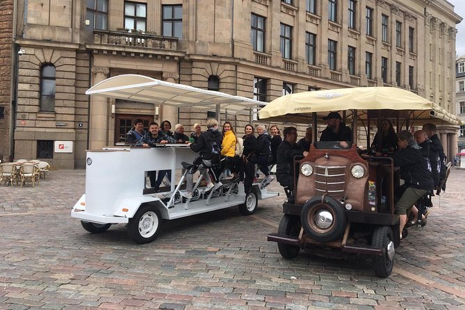 Private One Hour Riga Beer Bike Tour - Riga Old Town from a moving seat