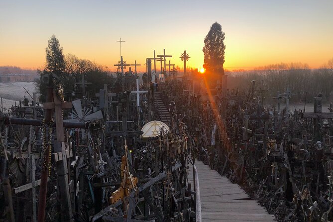 Sunrise at the Hill of Crosses - 2 countries in 1 day - Why the Hill of Crosses makes a powerful sunrise stop