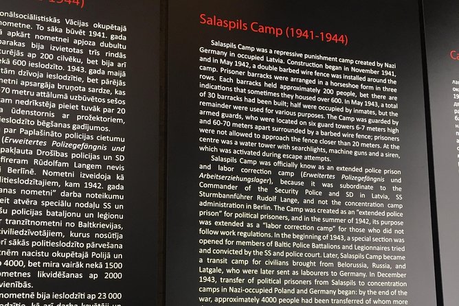Visit of Salaspils Memorial Ensemble - The indoor exhibition adds facts and personal context